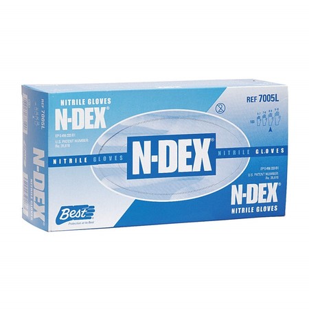 Showa N-Dex Disposable, Low-Powder, Nitrile, Blue, Medium 7005M
